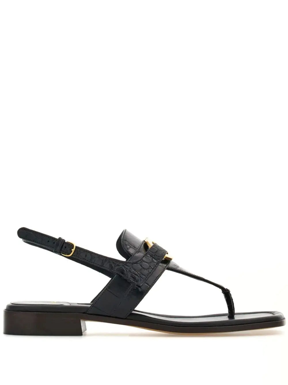 Ferragamo Gancini-buckle Leather Sandals Ferragamo