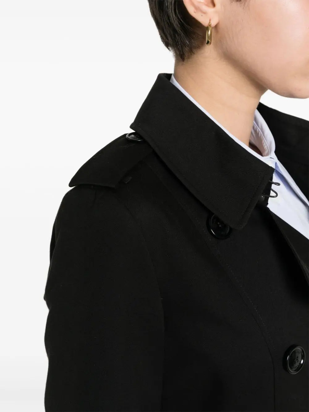 Burberry gabardine-weave trench coat Burberry