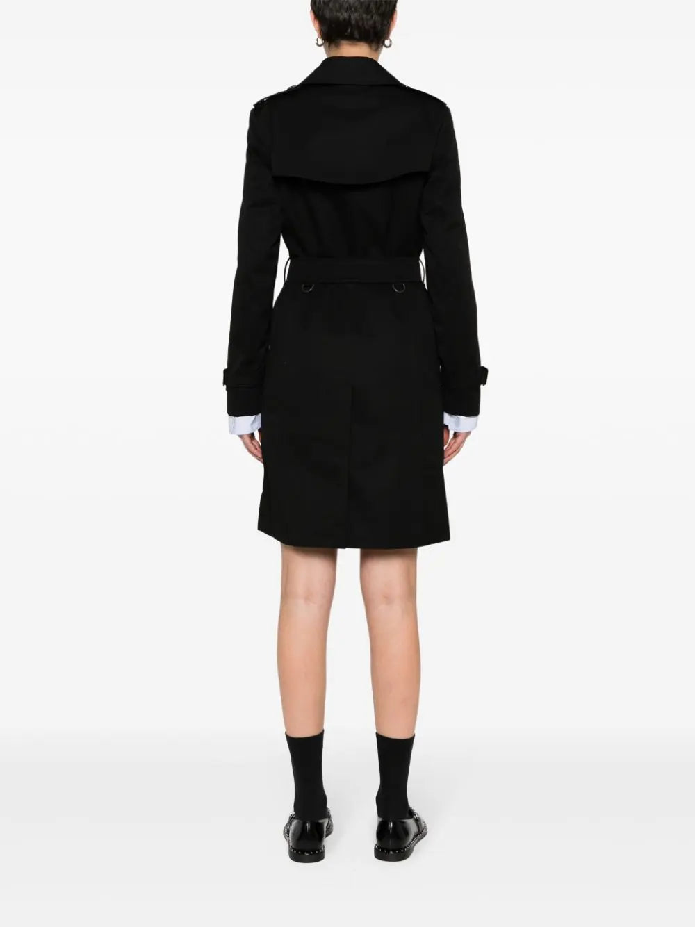 Burberry gabardine-weave trench coat Burberry