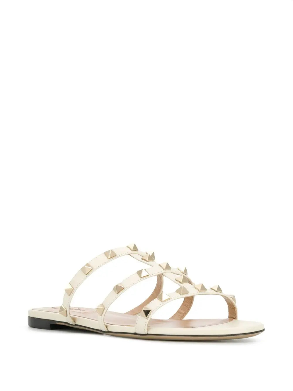 Valentino Garavani Rockstud Flat Slide Sandal Valentino Garavani