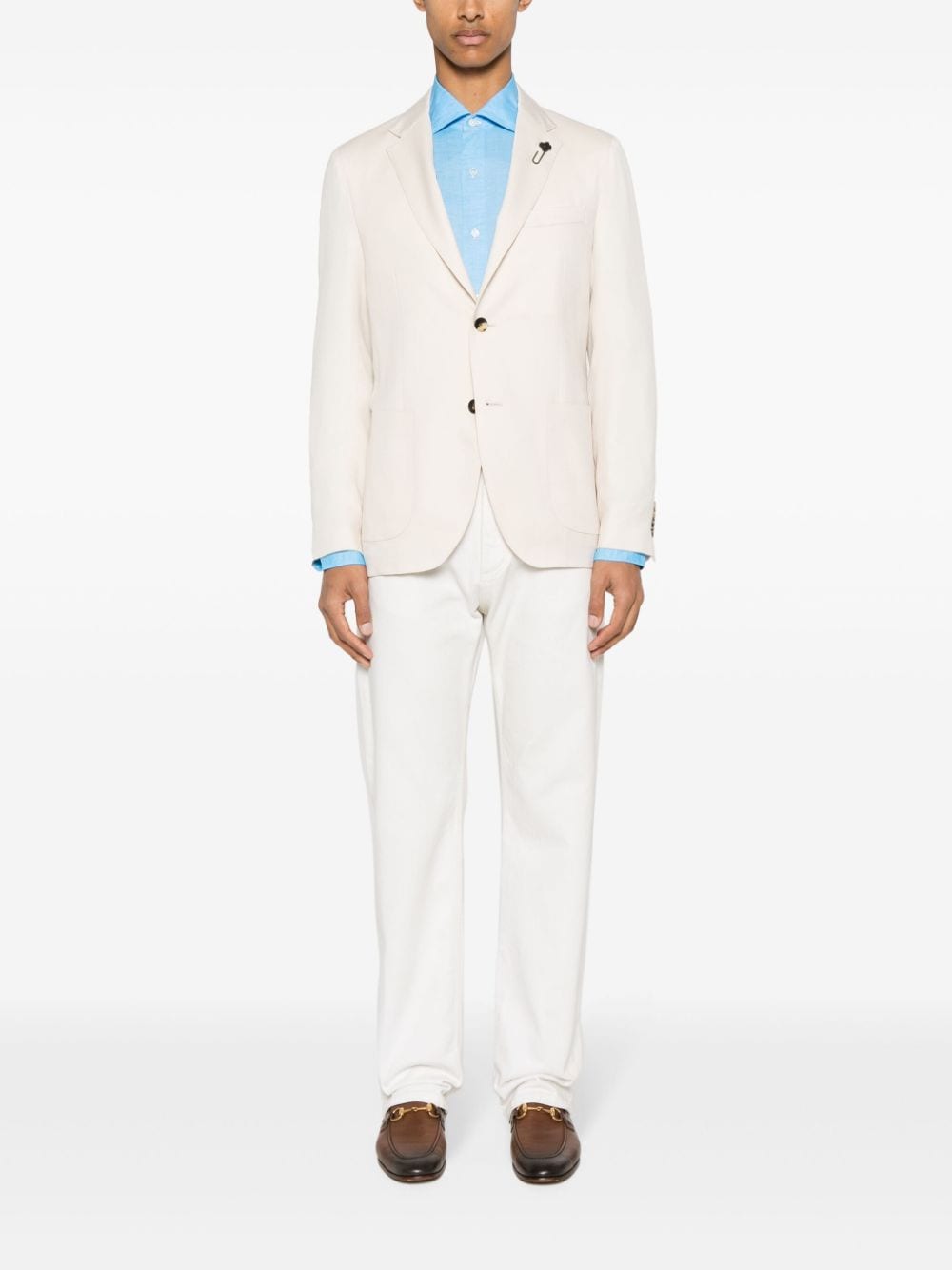 FINAMORE 1925 NAPOLI Shirts Clear Blue Finamore 1925 Napoli 