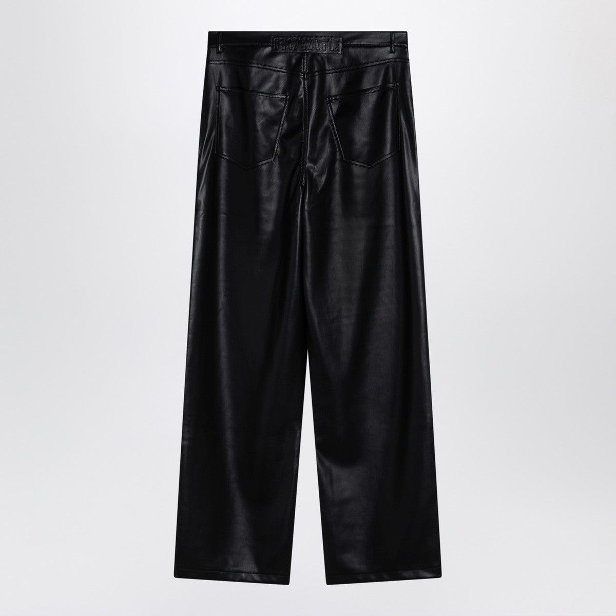 ROTATE Birger Christensen Black faux leather trousers ROTATE Birger Christensen 
