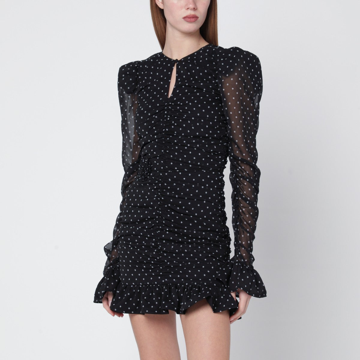 ROTATE Birger Christensen Tarana short polka-dot dress ROTATE Birger Christensen 