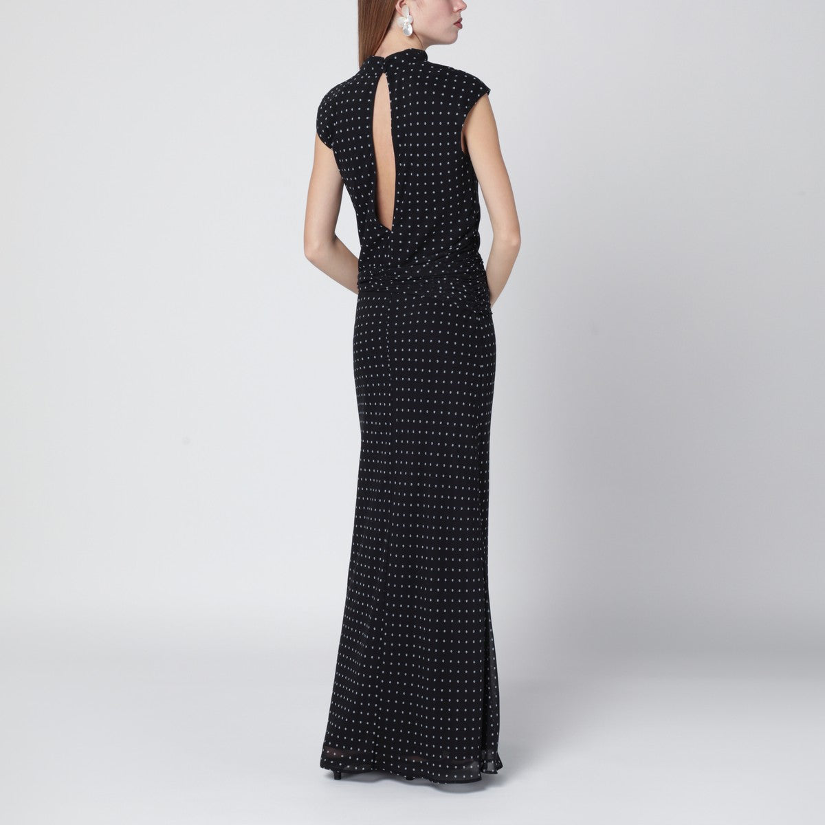 ROTATE Birger Christensen Long polka-dot dress ROTATE Birger Christensen 