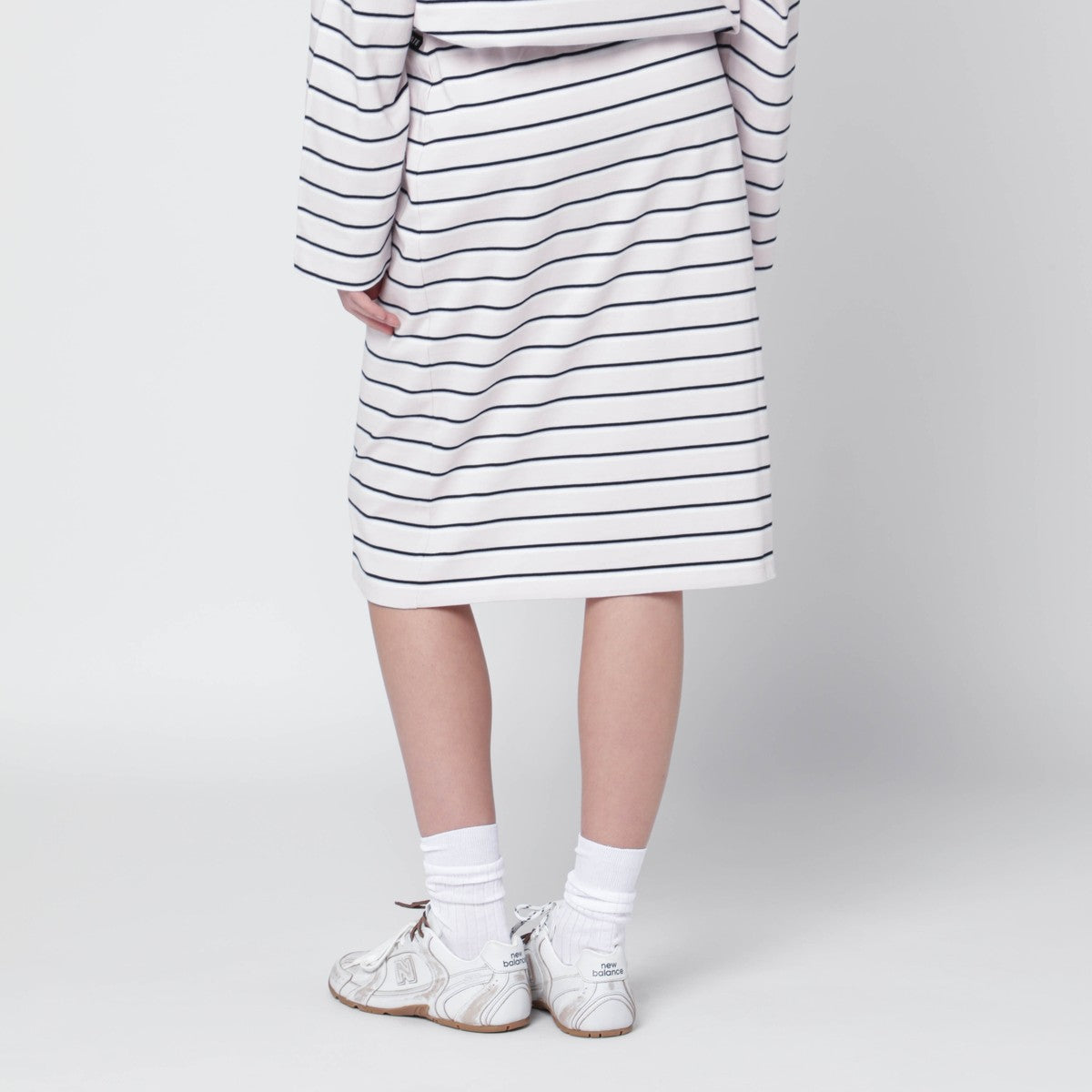 ROTATE Birger Christensen Pink skirt with floral embroidery ROTATE Birger Christensen 