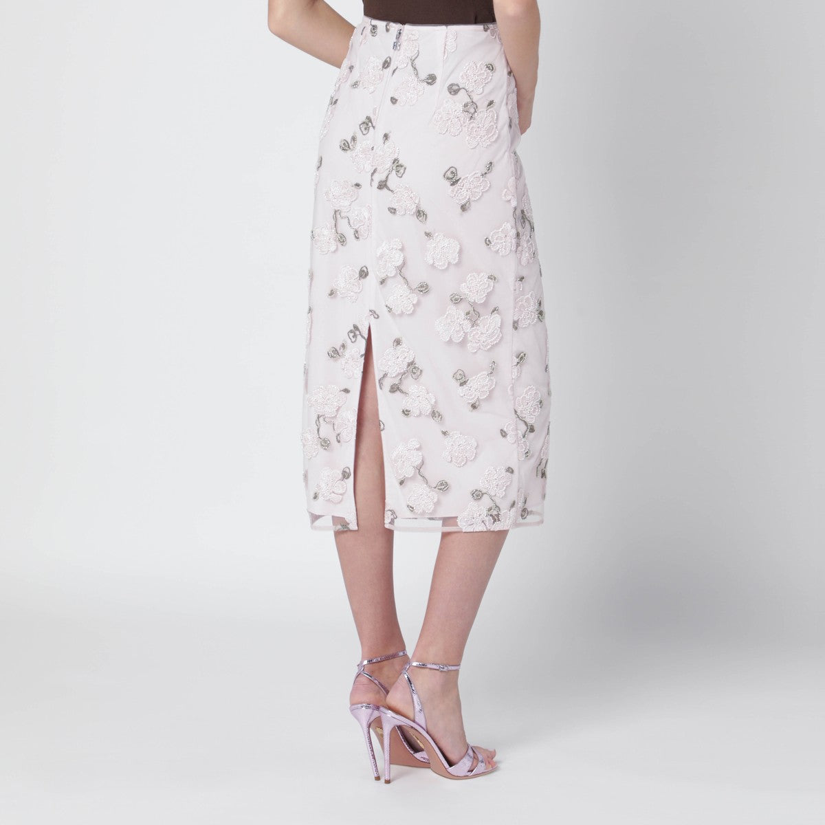 ROTATE Birger Christensen Lilac striped pencil skirt ROTATE Birger Christensen 