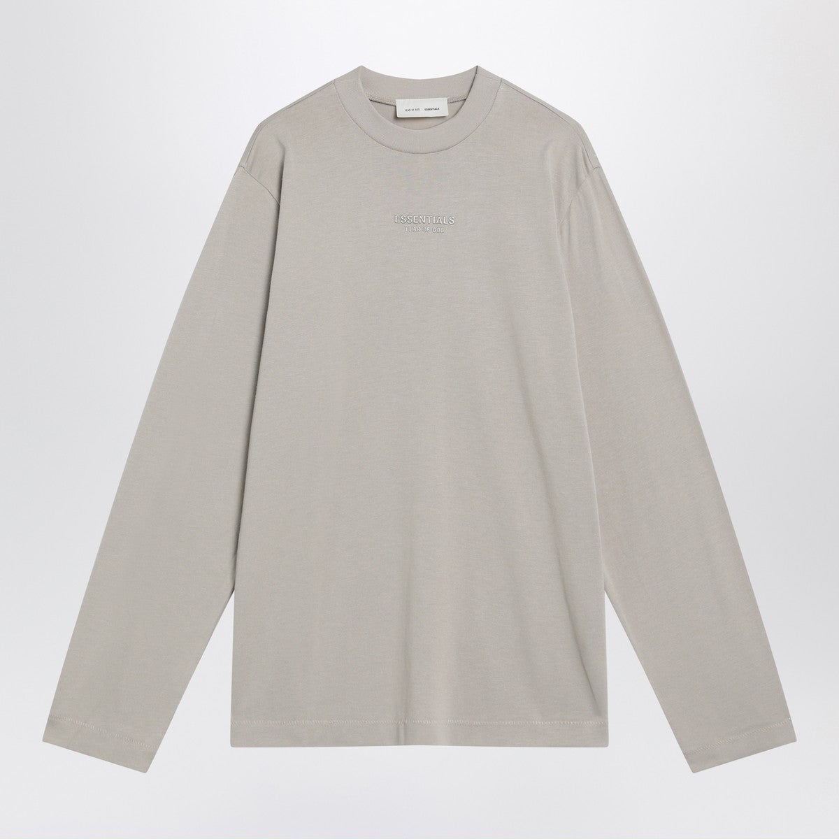 Fear of God Essentials Greige cotton-blend top Fear of God Essentials 