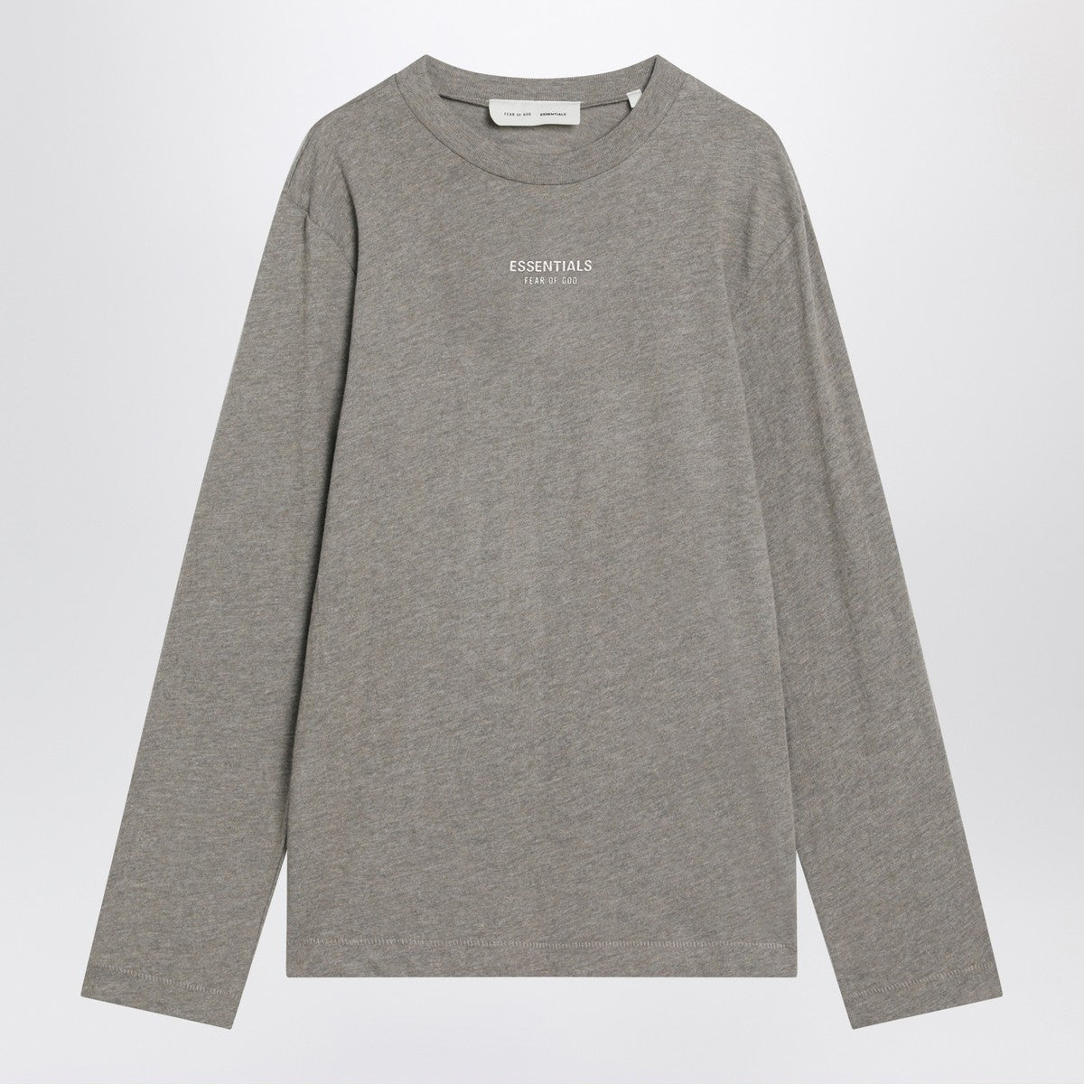 Fear of God Essentials Grey cotton-blend top Fear of God Essentials 