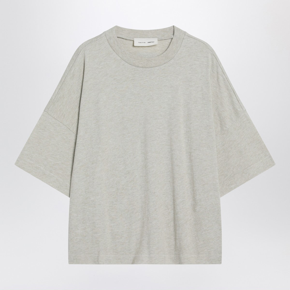 Fear of God Essentials Oversized greige cotton-blend T-shirt