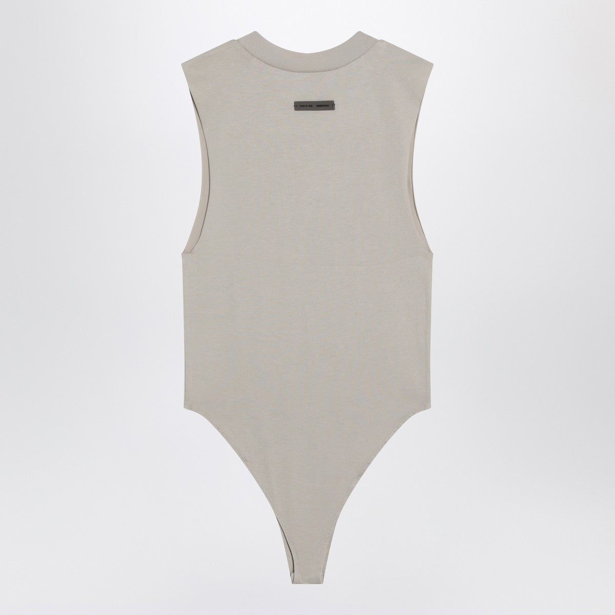 Fear of God Essentials Sleeveless greige cotton-blend bodysuit Fear of God Essentials 