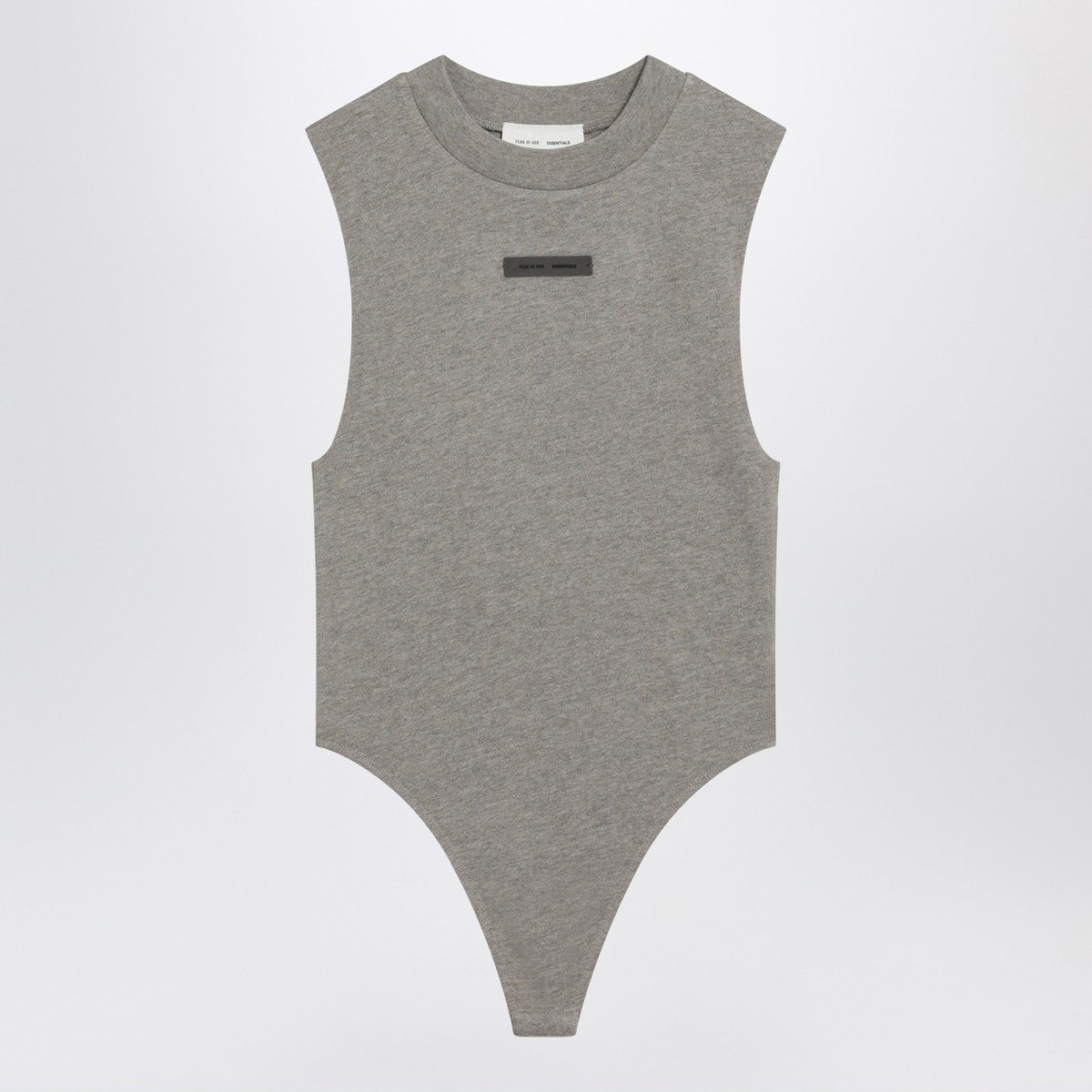 Fear of God Essentials Sleeveless grey cotton-blend bodysuit Fear of God Essentials 
