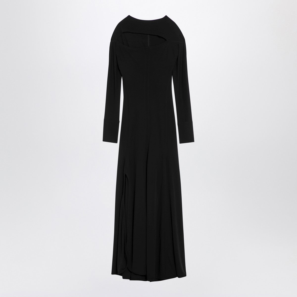 Victoria Beckham Black viscose dress with cut-out Victoria Beckham 