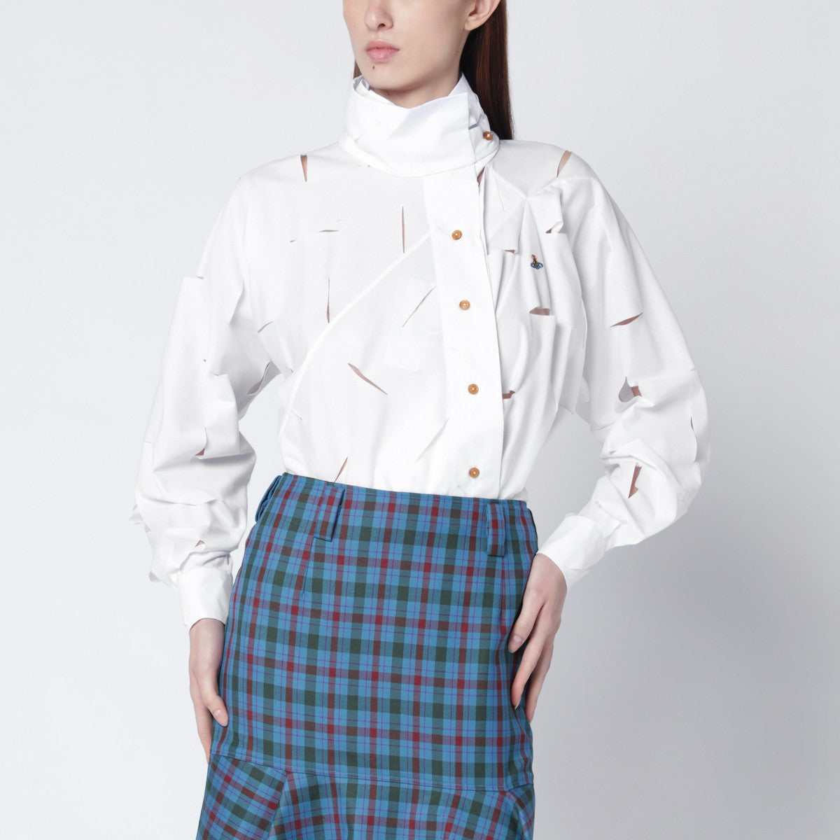 Vivienne Westwood White Halston shirt with cut-out details Vivienne Westwood 