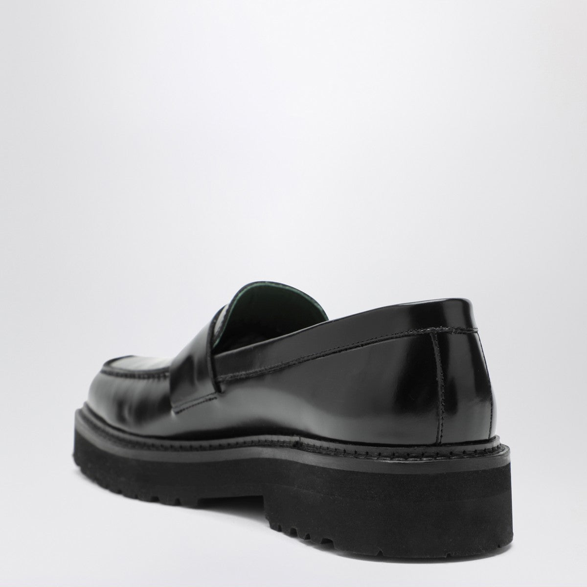 VINNY''s Black leather Peeters moccasins VINNY''s 