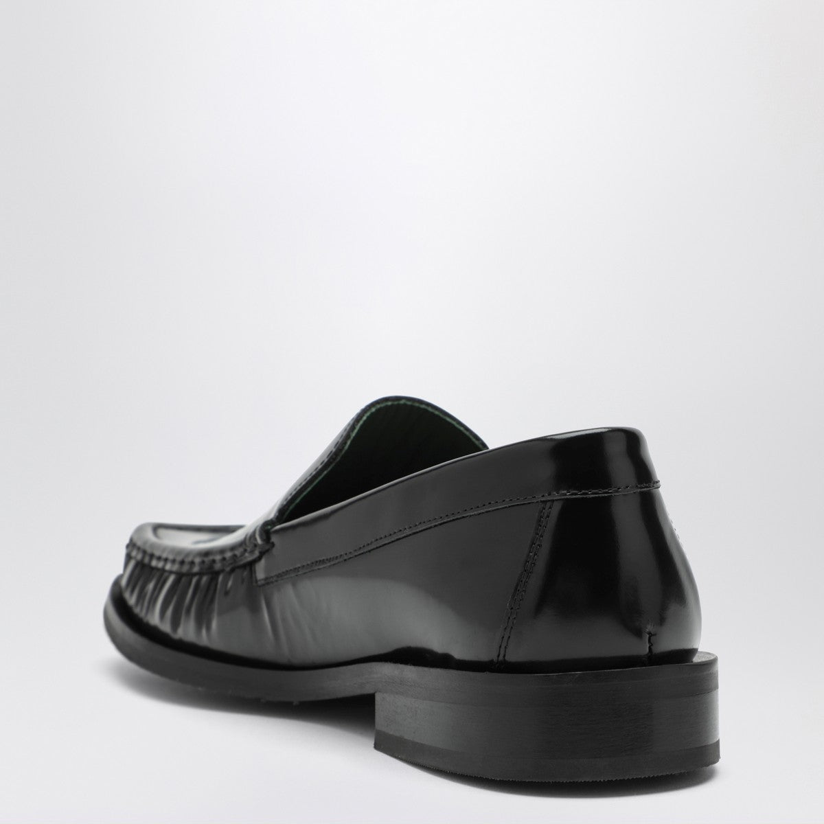 VINNY''s Black leather Micahel moccasins VINNY''s 