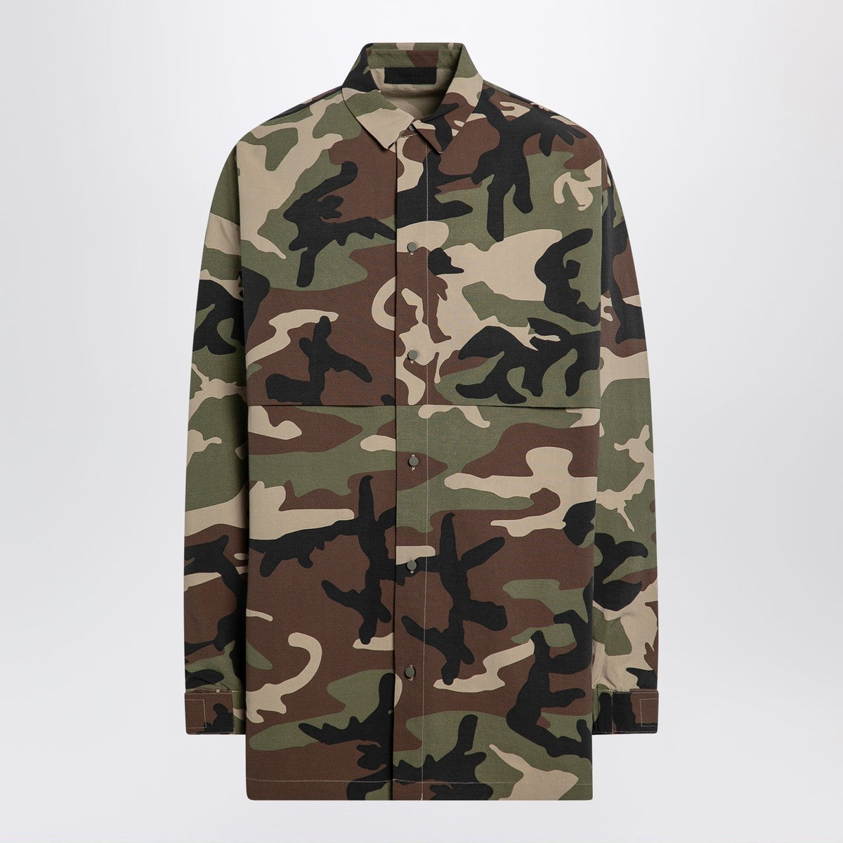 Fear of God Essentials Camouflage recycled nylon blend shirt Fear of God Essentials 
