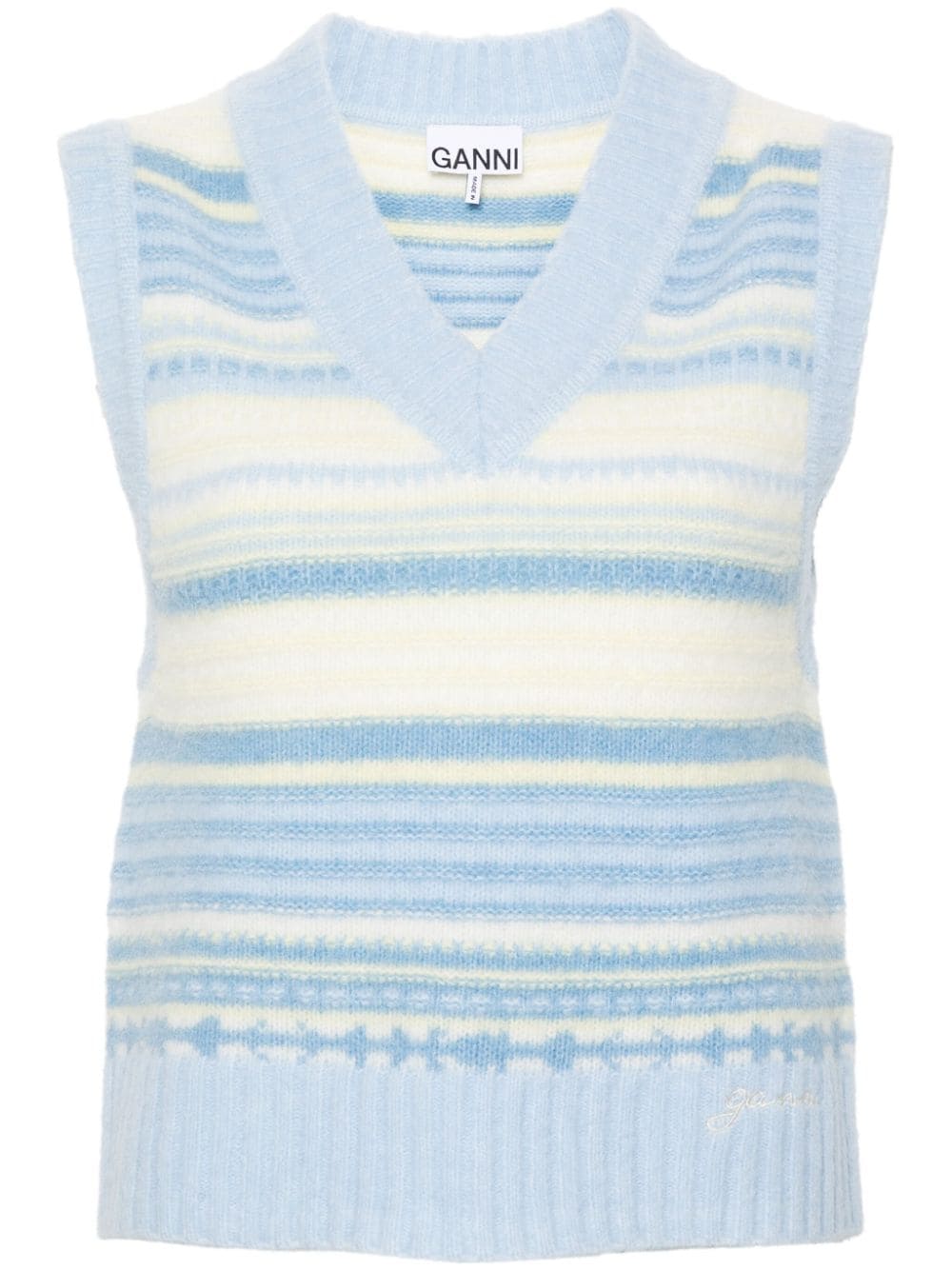 Ganni Striped sleeveless top Ganni