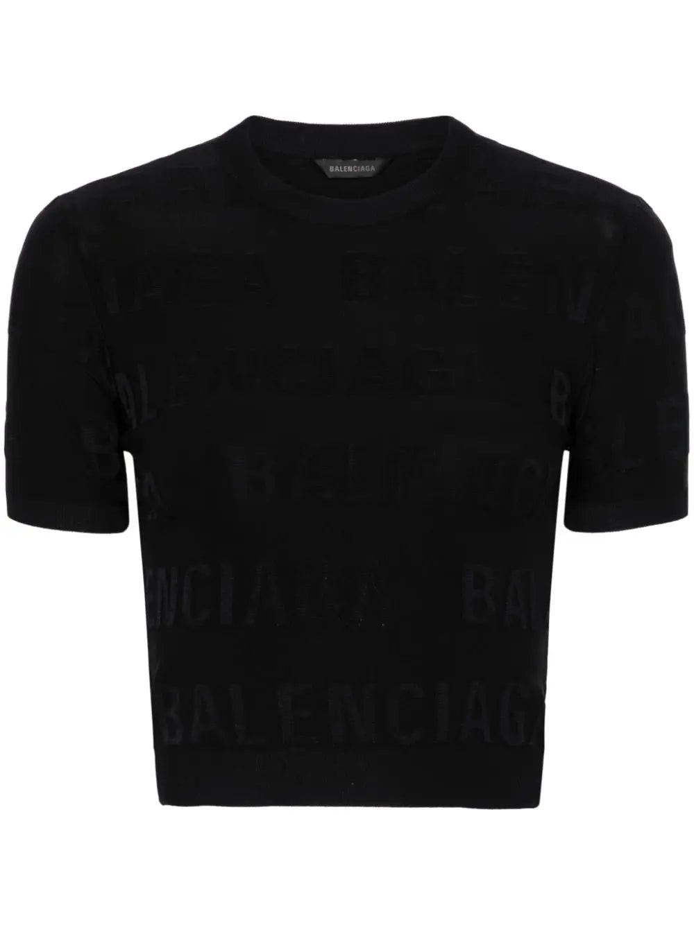 Balenciaga jacquard logo crop top Balenciaga