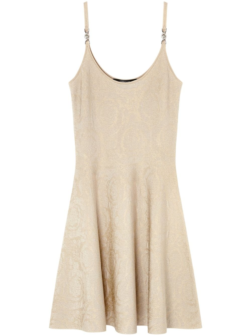 Versace Barocco jacquard flared mini dress Versace