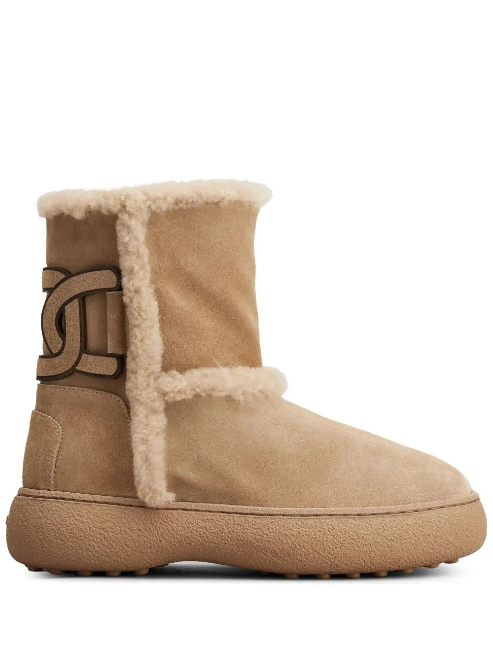 Tod's Kate suede and shearling ankle boots Tod'S