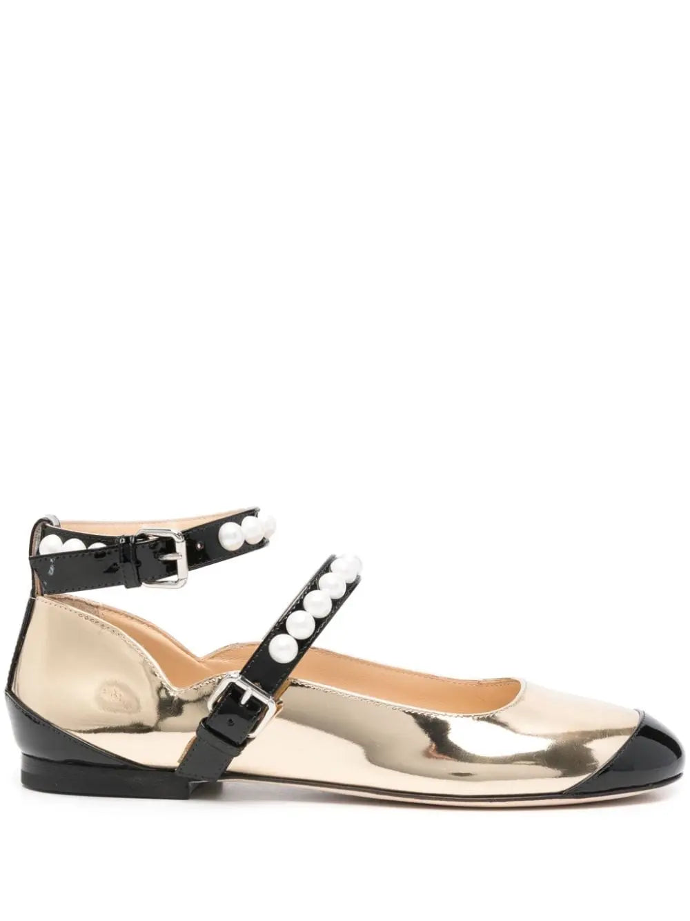 MACH & MACH Flat shoes Golden Mach & Mach