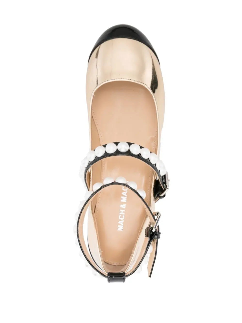 MACH & MACH Flat shoes Golden Mach & Mach