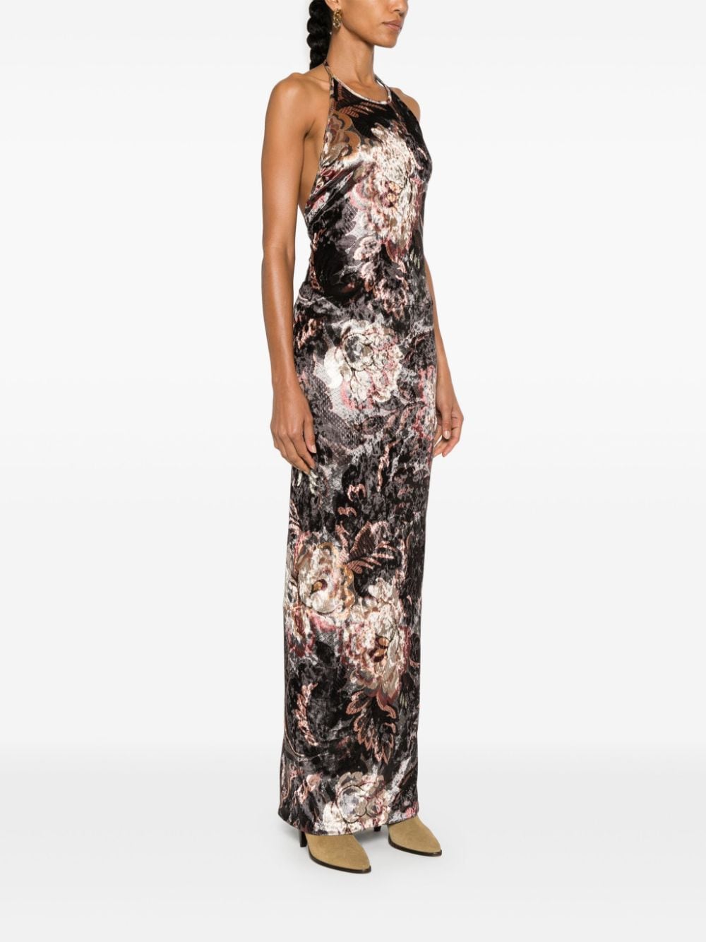 Etro Printed chenille maxi dress Etro 