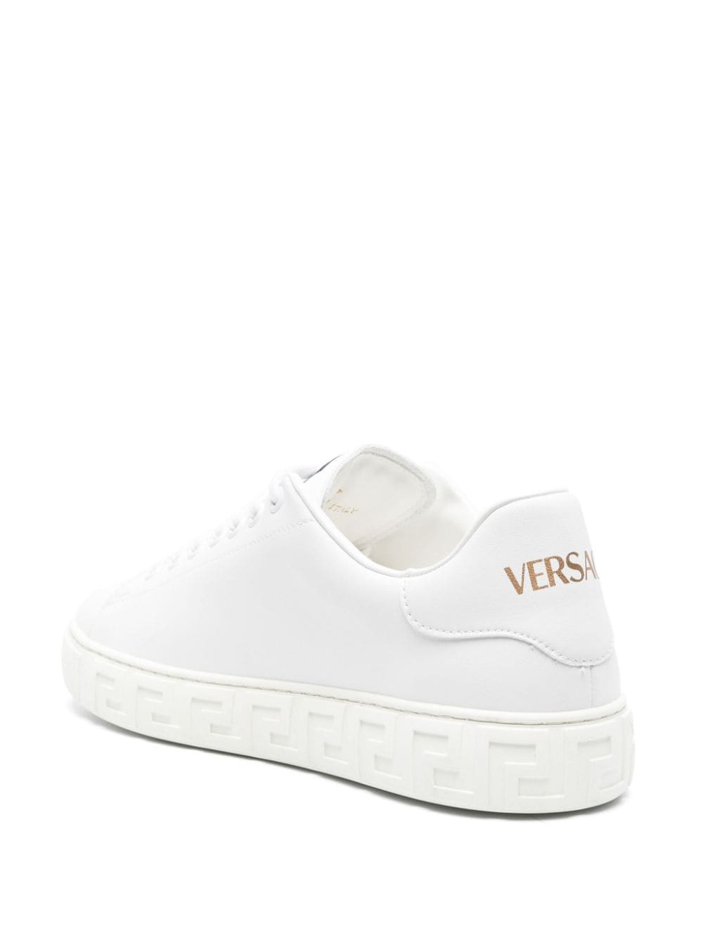 Versace greca faux leather sneakers - Gallerias