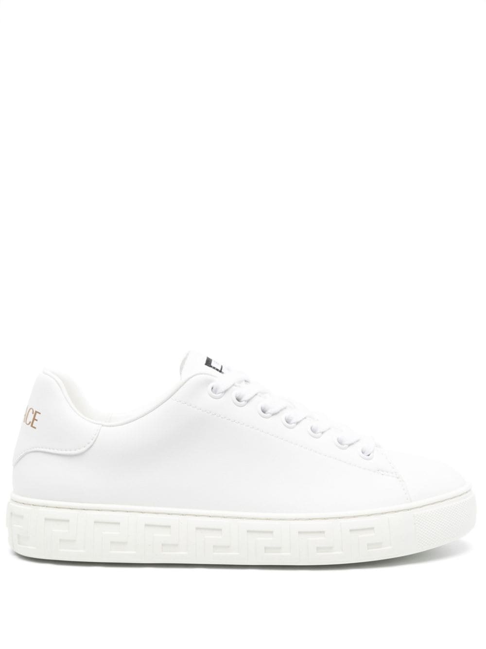 Versace greca faux leather sneakers - Gallerias