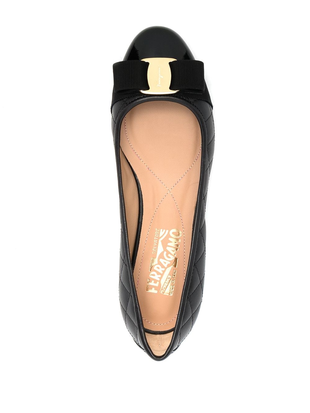 Ferragamo Varina quilted ballerinas Ferragamo