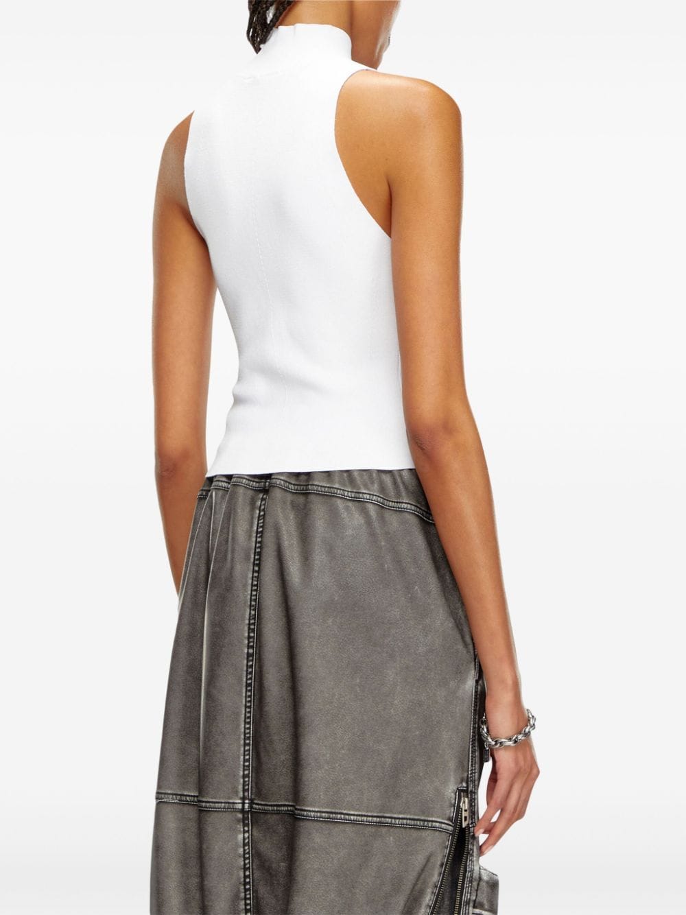 Diesel Ribbed-knit turtleneck top Diesel 