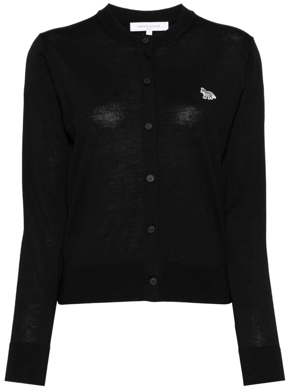 Maison Kitsuné Maison Kitsune mid-length knitted cardigan Maison Kitsuné