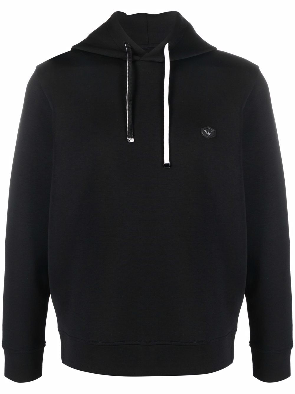 Emporio Armani Hooded sweatshirt with micro logo patch Emporio Armani
