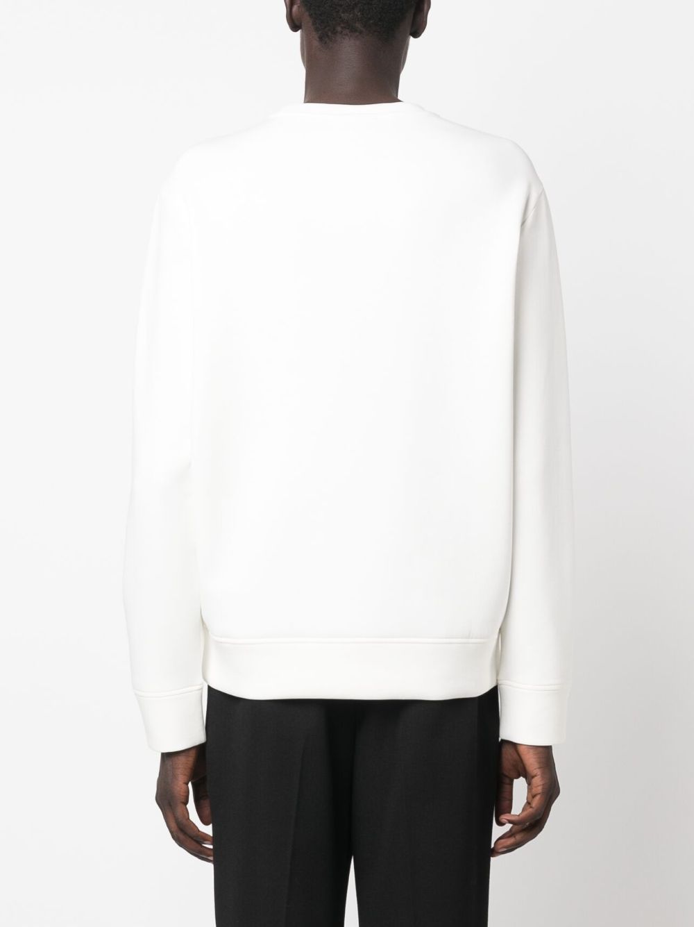 Emporio Armani Double-jersey sweatshirt with embossed embroidered EA logo Emporio Armani 