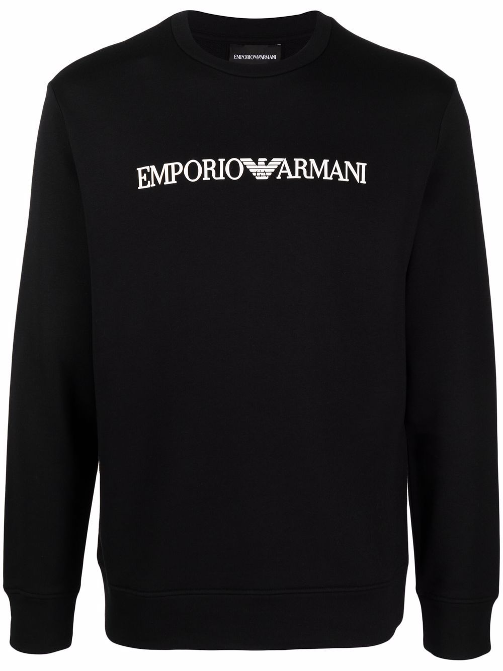 Emporio Armani Modal-blend sweatshirt with logo print Emporio Armani