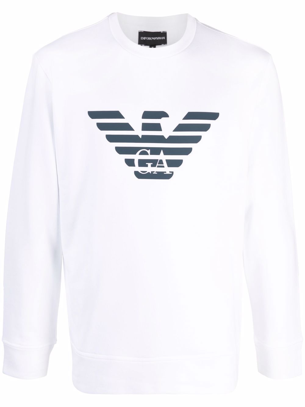 Emporio Armani Modal-blend sweatshirt with logo print Emporio Armani 