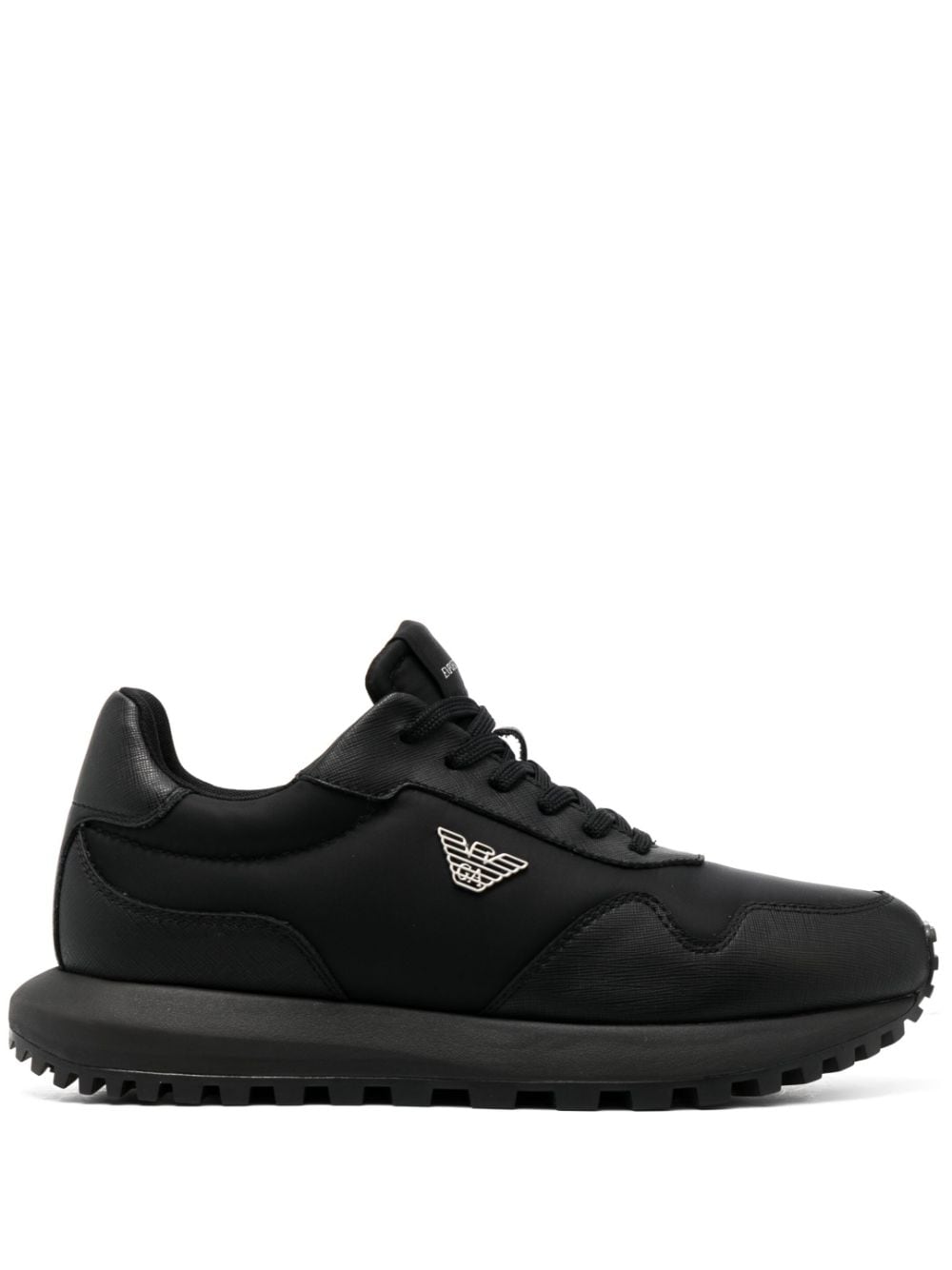 Emporio Armani chunky sole leather sneakers Emporio Armani 