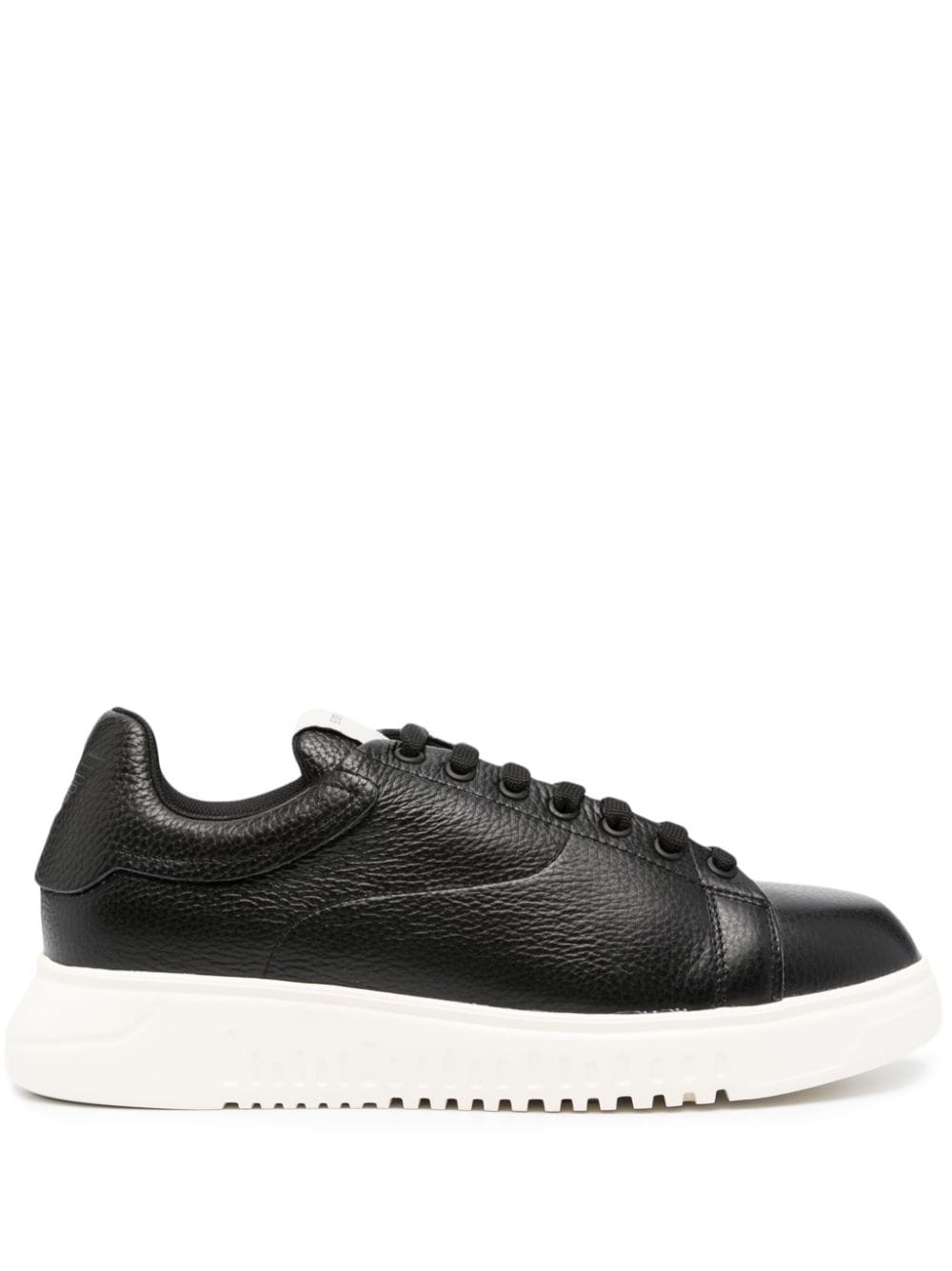 Emporio Armani tumbled leather sneakers Emporio Armani 