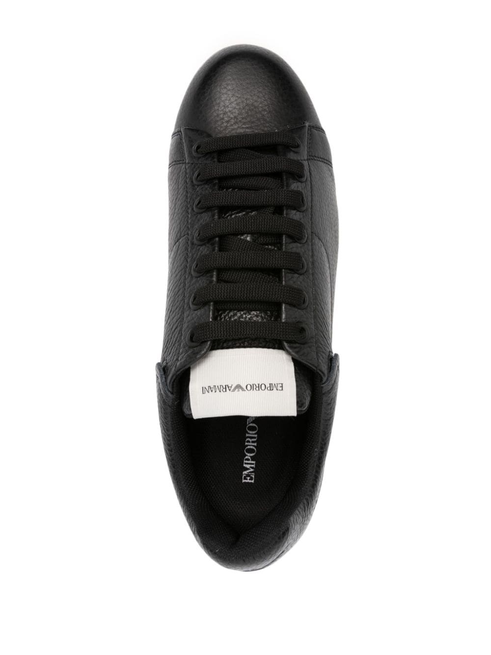 Emporio Armani tumbled leather sneakers Emporio Armani 