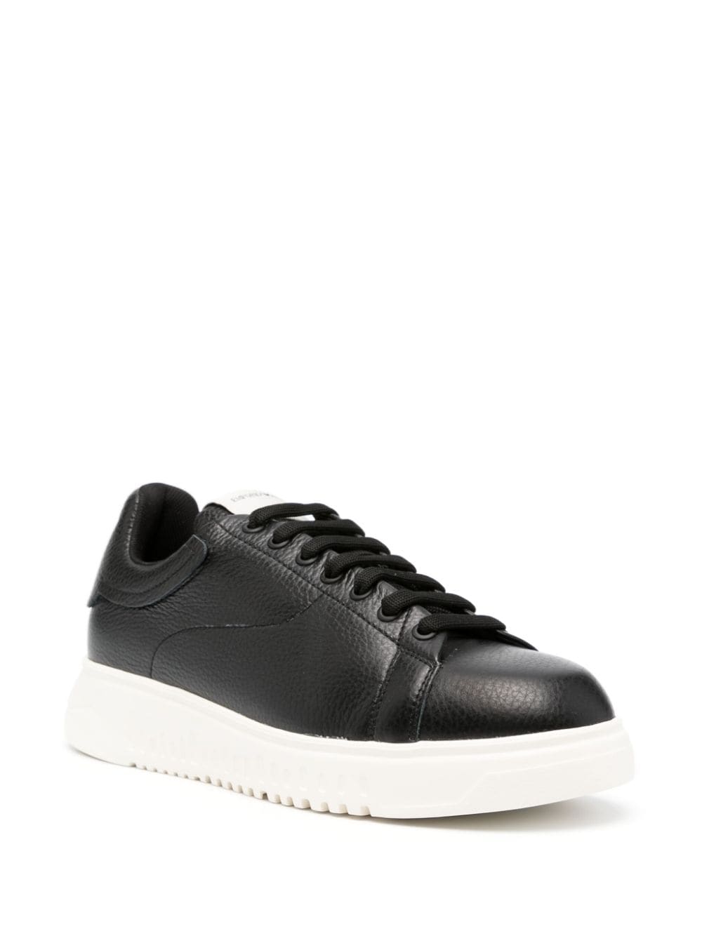 Emporio Armani tumbled leather sneakers Emporio Armani 
