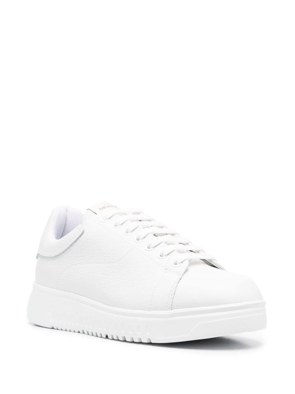Emporio Armani leather low top sneakers Emporio Armani