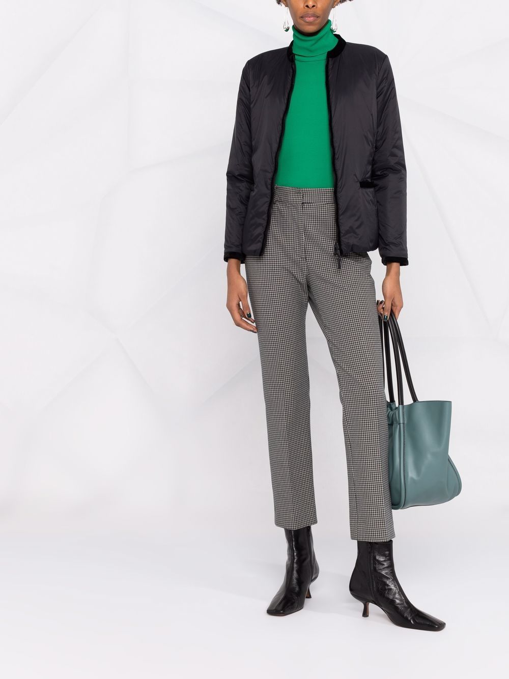 Emporio Armani Nylon reversible guru-collared jacket Emporio Armani 