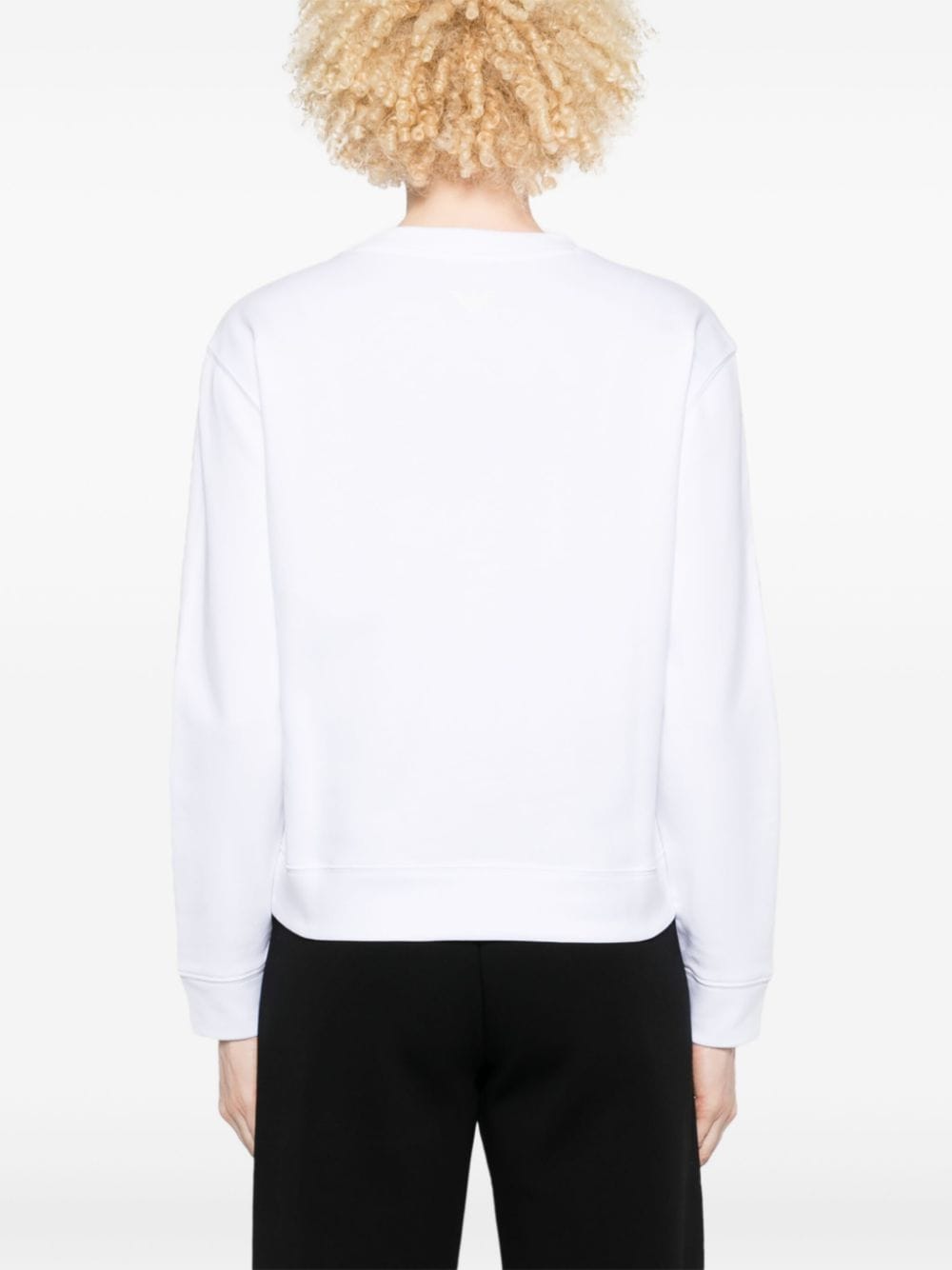 Emporio Armani logo-print organic-cotton Sweatshirt Emporio Armani