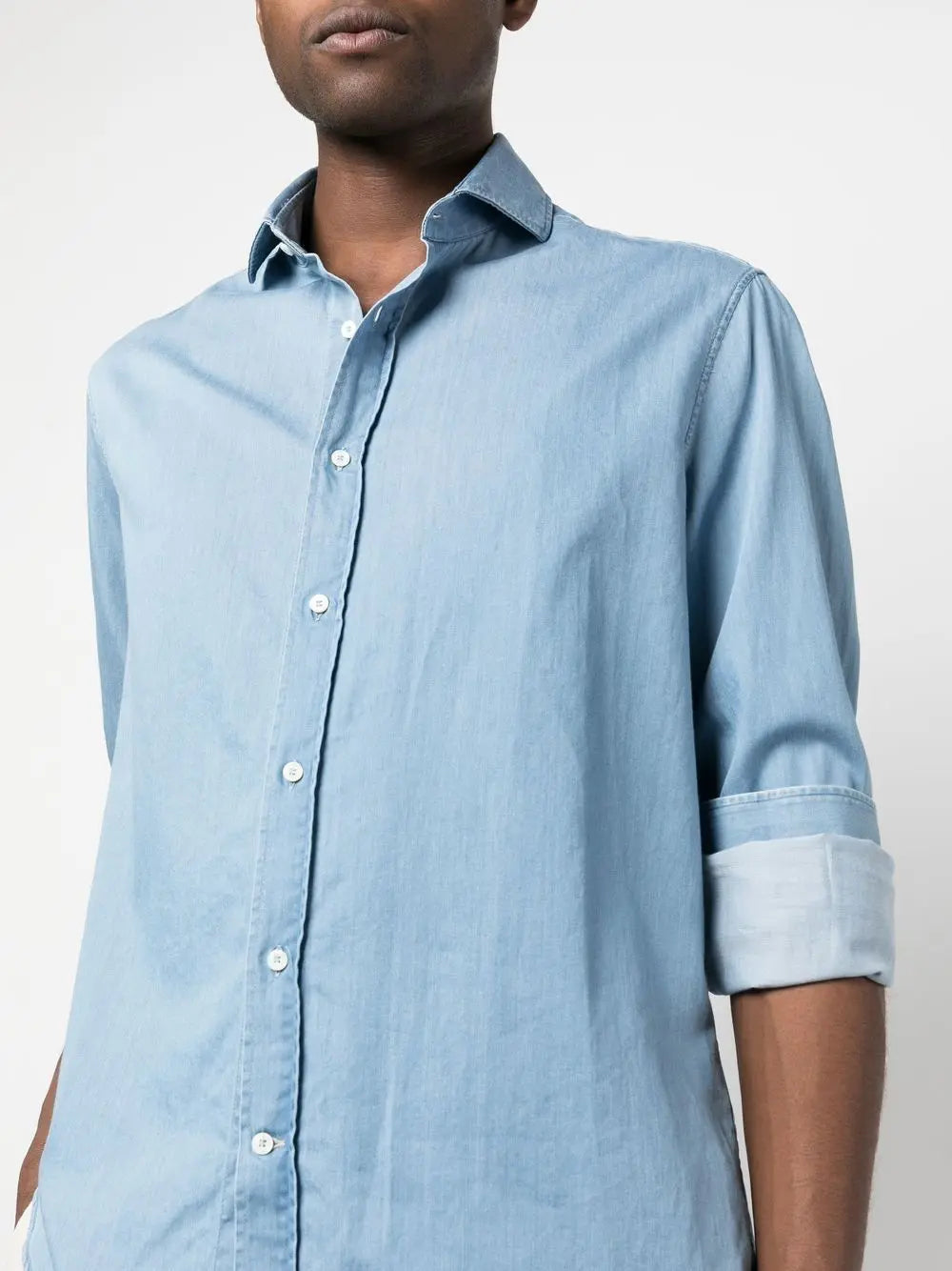 Brunello Cucinelli Shirts Clear Blue Brunello Cucinelli