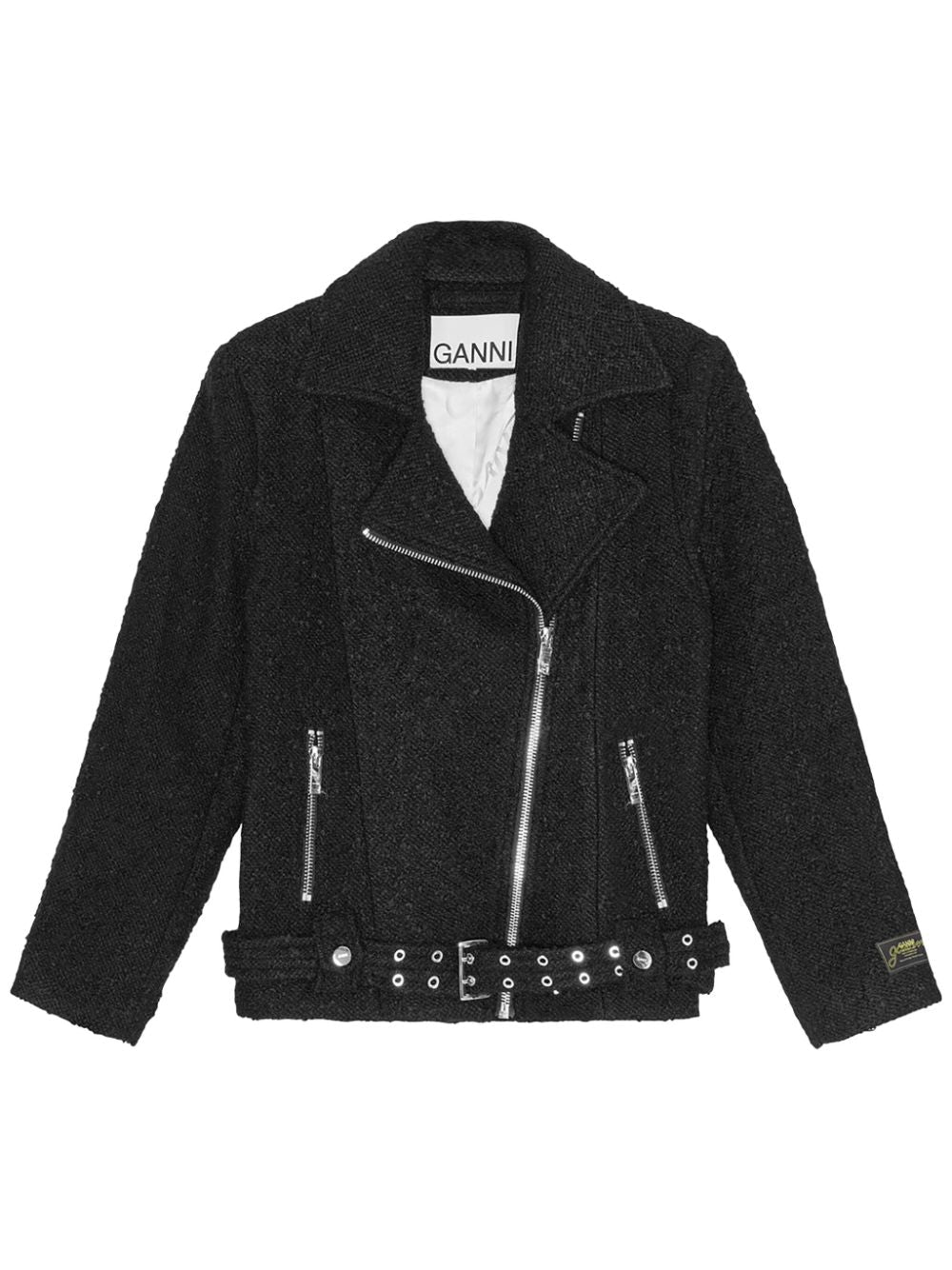 Ganni Textured Boucle Wool Jacket Ganni
