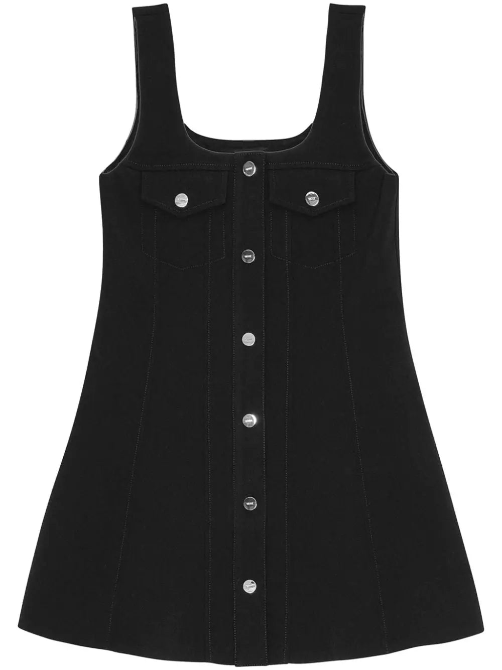 Ganni crepe mini dress Ganni