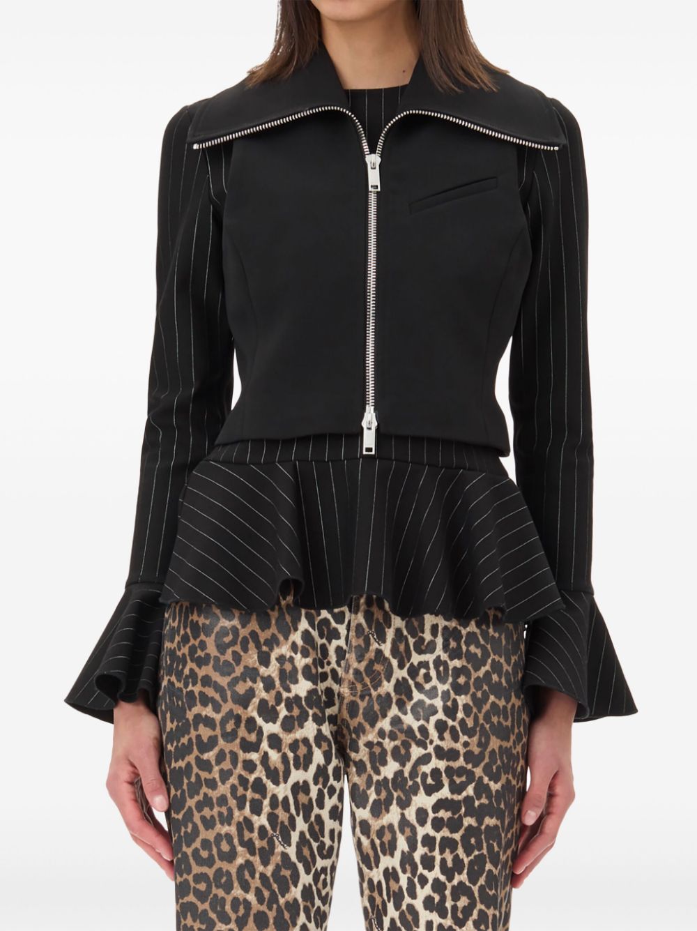 Ganni Sleeveless tank top with zip Ganni 