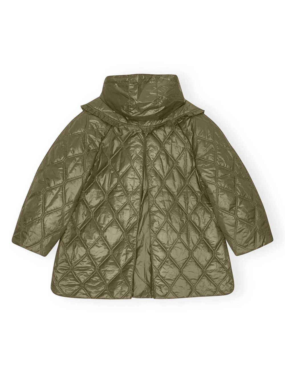 Ganni Shiny Quilt Midi Jacket Ganni