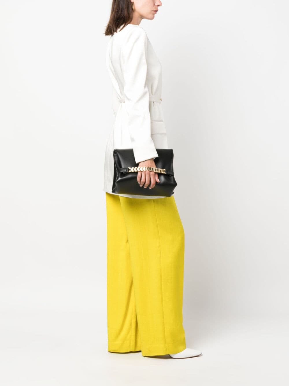 Victoria Beckham mini Chain Pouch leather clutch Victoria Beckham