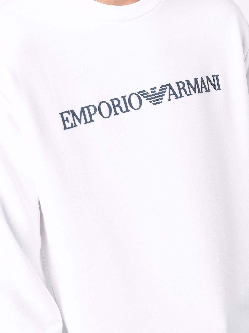 Emporio Armani Modal blend sweatshirt with logo print